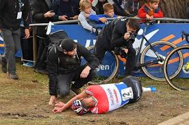 De jonge mathieu reeg al snel de overwinningen aaneen. Mathieu Van Der Poel Collapses After Winning Koppenbergcross Energy Drink Can Beverage Can Red Bull Can