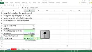 Excel Magic Trick 1147 Incorrect Formula To Calculate Retirement Year