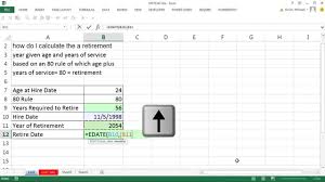 excel magic trick 1147 incorrect formula to calculate retirement year