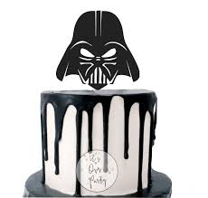 Birthday Cake Cartoon Images Black And White Star Wars Cupcake Toppers Monochrome Party Black And White Decorations Modern Star Wars Cak Star Wars Birthday Cake Star Wars Cake Toppers Star Wars Cupcakes