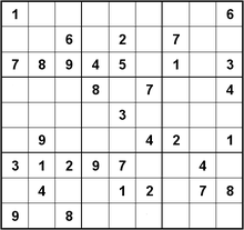 Jouez au sudoku, du niveau facile au niveau diabolique. Mathematiques Du Sudoku Wikipedia