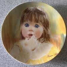 1985 Edwin Knowles Frances Hook Fascination Legacy Collector Plate w/ Box  COA