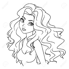 Download and turn on your favorite anime and color away. Anime Girl Eyes Outline