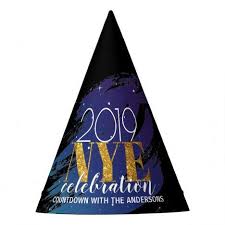 New Year S Eve Party Modern Bold Brush Stroke Party Hat Newyearseve Newyear Partysupplies Newyearseveparty S New Years Eve New Years Eve Party Eve Parties