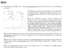 Solved Quiz 3 The Following H Nmr Chart Is From Propylm