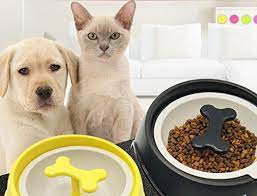 Cat Food Kong Machao Pet Fun Slow Feed Dog Food Bowl Interactive Fun Bone Shaped Rotating Prevent Bloating Upset Stomach Ga Dog Food Bowls Pets Dog Feeding