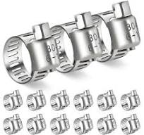 Hose Clamp,15PCS Stainless Steel Hose Clamps with Worm Gear, Adjustable  1/4''...