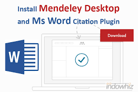 Cara Install Mendeley Desktop Dan Ms Word Citation Plugin
