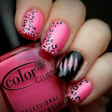 (details on hand painted nail art). 50 Beautiful Pink And Black Nail Designs 2017