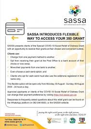 R3000 pm the following experiential… Sassa Introduces Flexible Way To Access Your Special Covid 19 Temporary Srd Talk Of The Town