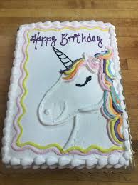There are 111 unicorn sheet cake for sale on etsy, and they cost £6.38 on average. Cakes Yale Bakery