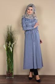Sefamerve Dugmeli Uzun Tunik 1164 01 Gri Fashion Hijab Fashion Dresses