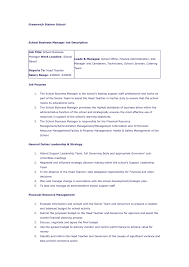 The head of finance is responsible for the preparation, processing and controlling of financial issue in the national civil service commission, the head. Greenwich Steiner School School Business Manager Job Description Page 1 Created With Publitas Com