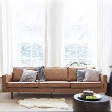 Rodeo 3 Seater Leather Sofa In Tan By Bepurehome 3 Seater Leather Sofa Brown Living Room Decor Leather Sofa Living Room