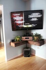 You shouldn't have to battle with moving furniture, buying new blinds, or getting rid of your favorite decor to improve your field of vision. Corner Mounted Tv Shelf Novocom Top