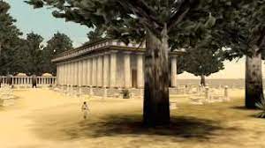 Die zeusstatue in olympia war eine riesige sitzende figur, etwa 12,4 m hoch, die der griechische bildhauer phidias um 435 v. Die 7 Weltwunder Die Zeusstatue Von Olympia Youtube