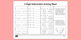 Here you'll find links to all of our subtraction worksheet pages. 3 Digit Subtraction Activity Addition And Subtraction