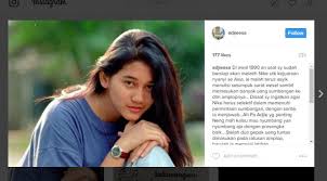 Yang harus kita mainkan ada peran wajar dan ada peran berpura pura. Cerita Nike Ardilla Si Artis Muda Yang Dermawan Showbiz Liputan6 Com
