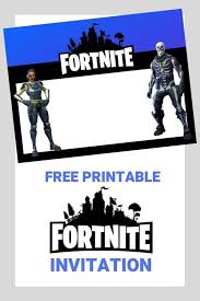 Fortnite Birthday Card Printable Free Free Fortnite Invitation For Print Or Sending Digitally Birthday Party Invitations Free Birthday Party Invitations Printable Printable Birthday Invitations