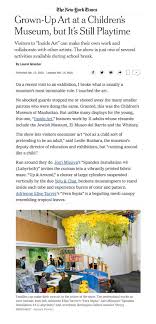 Resented being treated as if. Inside Art In The New York Times Adrienne Elise Tarver