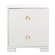 Ordered 2 of these drawers to use as night stands, one isn't stable whereas the other one came damaged with black legs. Nightstand White Gold Safavieh Target