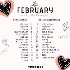 February is also the most unique month. February Art Challenge Tinkerlab
