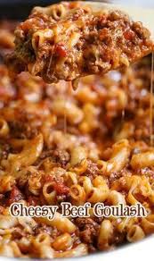 Cheesy Beef Goulash 284 Reviews Cooking Recipes Goulash Recipes Easy Goulash Recipes Cheesy Goulash Recipe