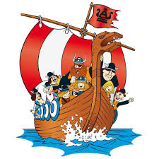 wandsticker wickie auf grosser fahrt in 2021 wickie wandtattoo wikingerschiff