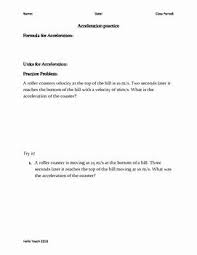 Determining Speed Velocity Worksheet Answers Unique Speed Velocity And Acceleration Calculations Worksheet In 2020 How To Study Physics Worksheets Solving Equations