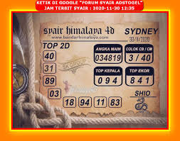Syair Sdy 30 November 2020 Kode Syair Sgp Syair Hk Syair Sydney 2020