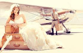 Here The Theme Of This Group Of Works Aircraft Bride Story The Author Is American Photographer United Bridal Photography Aviation Wedding Wedding Photography