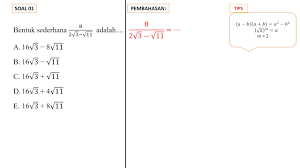 Kumpulan soal akar pangkat dan logaritma kelas x. Contoh Soal Un Bentuk Akar Dan Penyelesaiannya