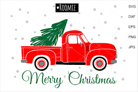 Use by itself or copy and mirror it. Merry Christmas Vintage Truck Christmas Tree Svg Retro Car 976125 Cut Files Design Bundles