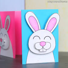Put a spring in this easter bunny's step by having your child connect the dots and draw him. Easter Bunny Card Easy Peasy And Fun