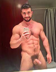 Nude Muscle Man With A Hairy Boner - Cock Picture Blog