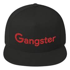 Gangster Hat Embroidered Flat Bill Snapback Cap Pauly D Gangsta Design From Jersey Shore Family Vacation By Positivep Embroidered Flats Dragons Gift Gangster