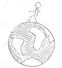 Cartoon Stick Drawing Conceptual Illustration Of Man Traveler Stock Photo Picture And Royalty Free Image Image 111419673 To get more templates about posters,flyers,brochures,card,mockup,logo,video,sound,ppt,word,please visit pikbest.com. cartoon stick drawing conceptual illustration of man traveler