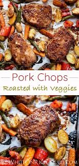 Best Baked Pork Chops Recipe With Bbq Sauce And Veggies So Good Recipe Pork Chop Recipes Baked Best Baked Pork Chops Baked Pork