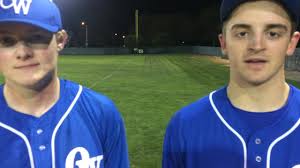 Oshkosh West's Hunter Barber and Ben Kohl