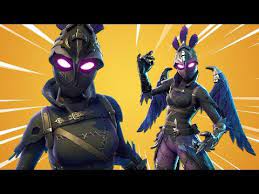 The ravage outfit features a black and violet purple with feather details and a weird looking helmet with purple feathers. New Legendary Ravage Skin Fortnite Battle Royale Youtube