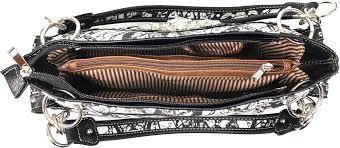 Amazon.com: Zelris Camuflaje Shine Glow Buckle Mujeres Ocultar Llevar Bolso  De Hombro, Negro