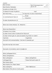 Steckbrief mit bildern zur ringelnatter: 4teachers Steckbrief Zum Ausfullen Fur Sus