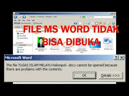 Cara Membuka File Ms Word Yang Tidak Bisa Dibuka Youtube