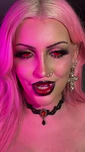 vampire makeup OBVS inspired by @Kylie Jenner makeupbyariel ❤️ #vampire  #vampiremakeup #vampiremakeuplook #vampiremakeuptutorial #redeyes  #redcontacts #makeuptutorial #makeuptutorials #makeupartist ...