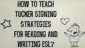 How To Teach Tucker Signing Strategies For R W Youtube