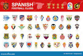 Spanish football clubs editorial image. Illustration of diagram - 186373160