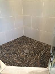 Glazed Grey Stone Mosaic Tile Shower Floor Shower Floor Mosaic Shower Tile Grey Mosaic Tiles
