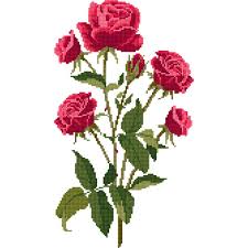 Free Pattern Dmc Roses Cross Stitch 0183 Hobbycraft