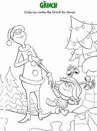 1 2 3 4 5. Cindy Lou Invites The Grinch For Dinner Coloring Pages Christmas Coloring Pages Coloring Pages For Kids And Adults