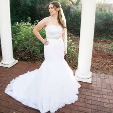 Sweetheart Trumpet Wedding Dress With Beaded Sash David S Bridal Trumpet Wedding Dress Wedding Dresses Beaded Sash